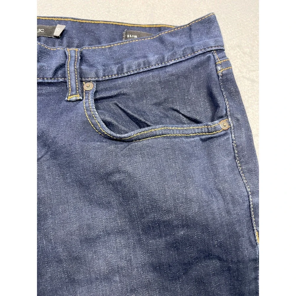 Banana Republic Slim Fit Jeans Mens 33x32 Dark Wash Blue Denim Pants